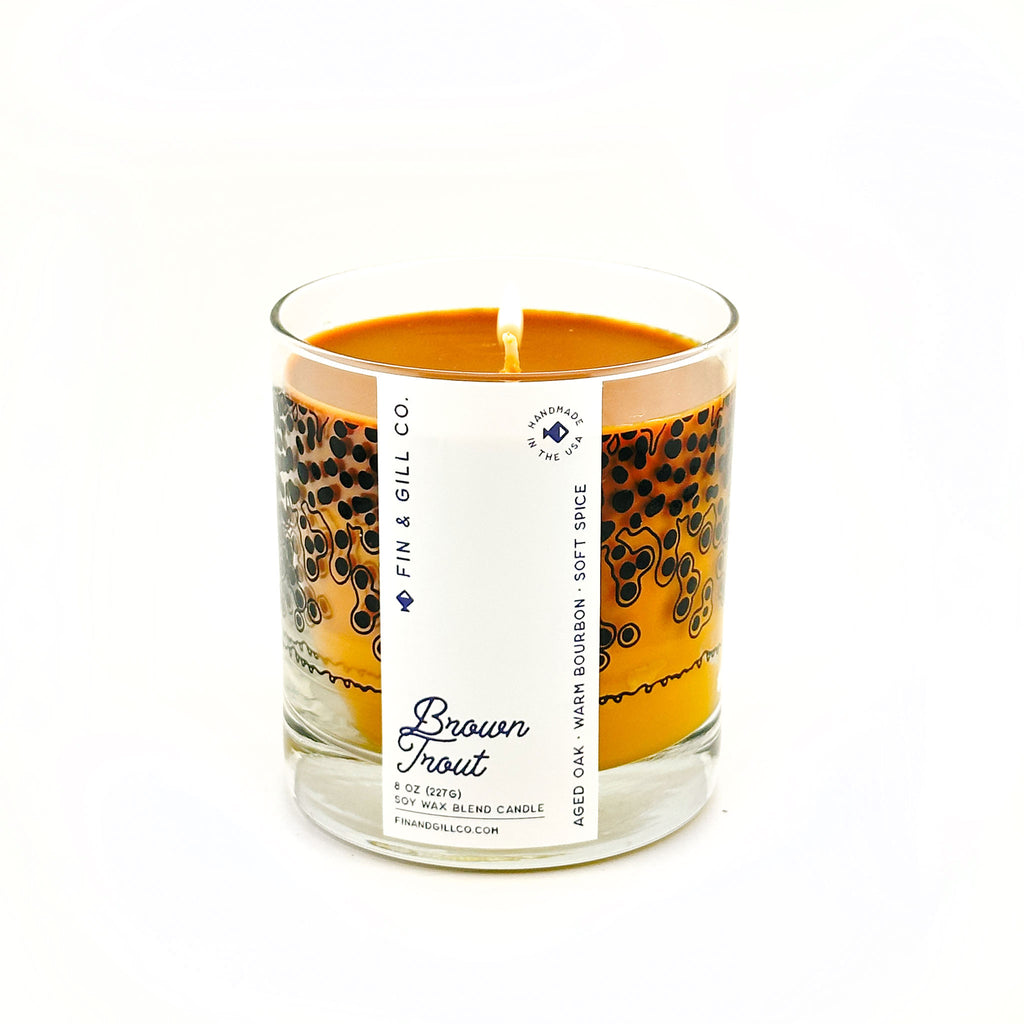 Brown Trout Candle
